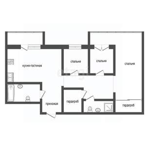 4-к квартира, вторичка, 142м2, 9/9 этаж