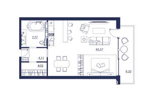 Студия квартира, вторичка, 70м2, 5/8 этаж