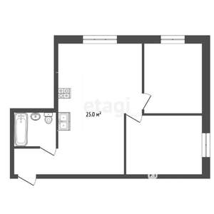 2-к квартира, вторичка, 61м2, 3/5 этаж