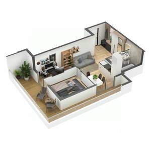 2-к квартира, вторичка, 52м2, 4/7 этаж