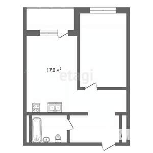 2-к квартира, вторичка, 52м2, 2/8 этаж