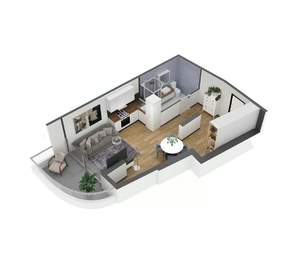 1-к квартира, вторичка, 43м2, 8/11 этаж