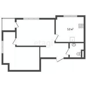 2-к квартира, вторичка, 56м2, 4/8 этаж