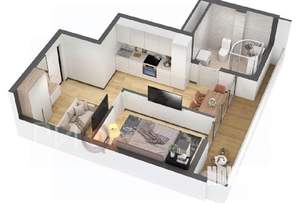 1-к квартира, вторичка, 38м2, 8/8 этаж