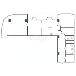 3-к квартира, вторичка, 105м2, 2/15 этаж