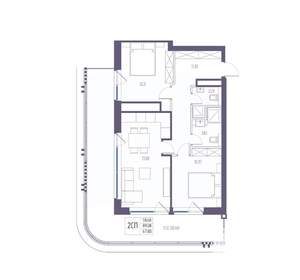 2-к квартира, вторичка, 89м2, 4/8 этаж