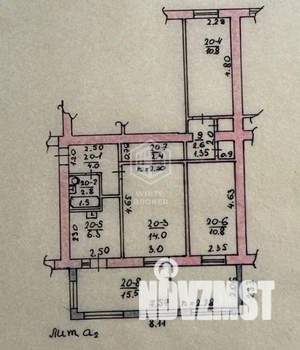 3-к квартира, вторичка, 71м2, 1/4 этаж