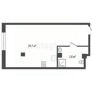 Студия квартира, вторичка, 36м2, 3/8 этаж