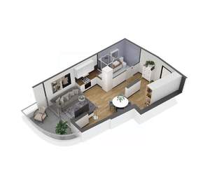 1-к квартира, вторичка, 43м2, 7/11 этаж