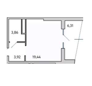 1-к квартира, вторичка, 34м2, 8/10 этаж