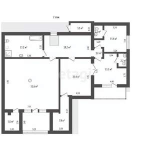 6-к квартира, вторичка, 291м2, 1/2 этаж