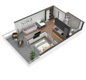 2-к квартира, вторичка, 62м2, 10/11 этаж