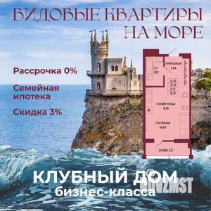 Студия квартира, вторичка, 31м2, 6/16 этаж