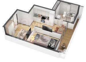 1-к квартира, вторичка, 38м2, 3/8 этаж