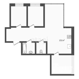 2-к квартира, вторичка, 144м2, 16/16 этаж