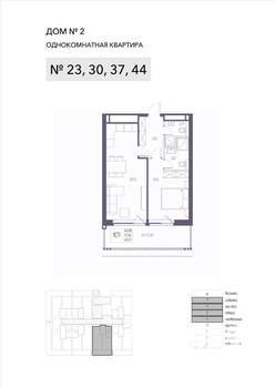 1-к квартира, строящийся дом, 57м2, 7/8 этаж