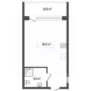 Студия квартира, вторичка, 54м2, 1/7 этаж