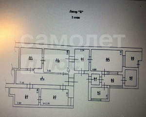 4-к квартира, вторичка, 96м2, 1/3 этаж