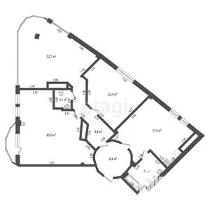 4-к квартира, вторичка, 252м2, 6/6 этаж