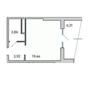 1-к квартира, вторичка, 34м2, 7/10 этаж