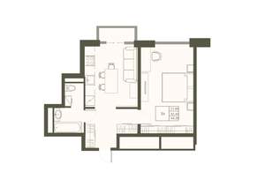 1-к квартира, вторичка, 44м2, 9/22 этаж