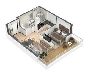 1-к квартира, вторичка, 47м2, 10/11 этаж