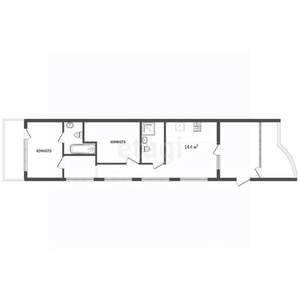 2-к квартира, вторичка, 102м2, 4/13 этаж