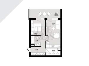 1-к квартира, вторичка, 56м2, 5/8 этаж