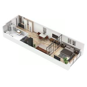 2-к квартира, строящийся дом, 88м2, 1/6 этаж