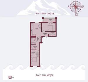 2-к квартира, вторичка, 70м2, 11/17 этаж