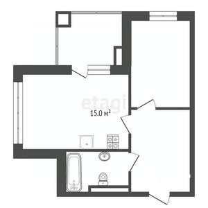 2-к квартира, вторичка, 47м2, 2/8 этаж