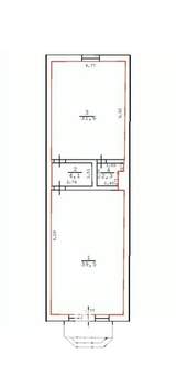 2-к квартира, вторичка, 78м2, 1/6 этаж