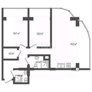 2-к квартира, вторичка, 105м2, 5/10 этаж