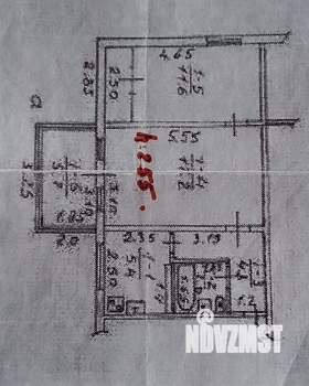 2-к квартира, вторичка, 44м2, 1/5 этаж
