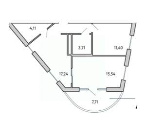 2-к квартира, вторичка, 60м2, 7/10 этаж