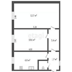 2-к квартира, вторичка, 37м2, 1/4 этаж
