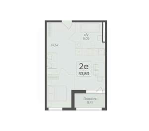 2-к квартира, вторичка, 54м2, 4/18 этаж