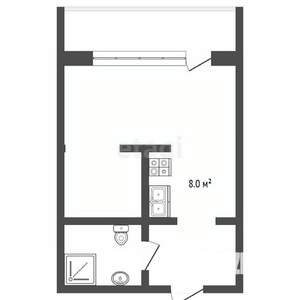 2-к квартира, вторичка, 60м2, 2/12 этаж
