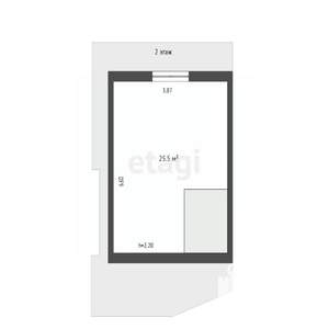 2-к квартира, вторичка, 55м2, 1/2 этаж