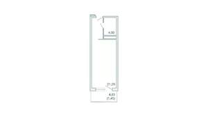 1-к квартира, вторичка, 34м2, 2/9 этаж
