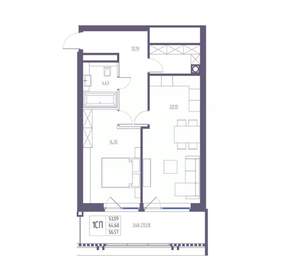 1-к квартира, вторичка, 65м2, 4/8 этаж