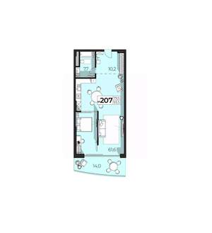 2-к квартира, вторичка, 94м2, 2/6 этаж