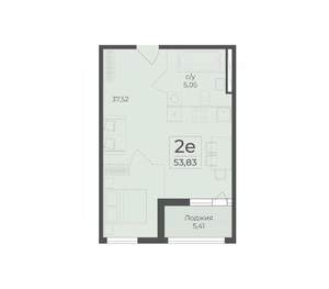2-к квартира, вторичка, 54м2, 3/18 этаж