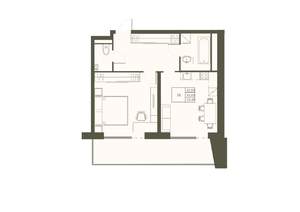 2-к квартира, строящийся дом, 56м2, 9/22 этаж