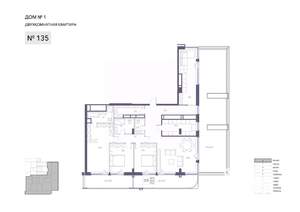 4-к квартира, вторичка, 235м2, 8/8 этаж