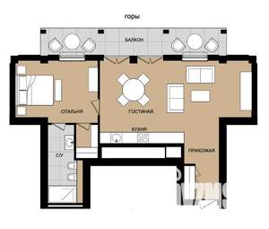 2-к квартира, вторичка, 77м2, 6/8 этаж
