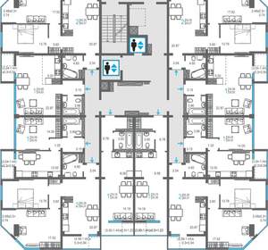 2-к квартира, сданный дом, 64м2, 15/15 этаж