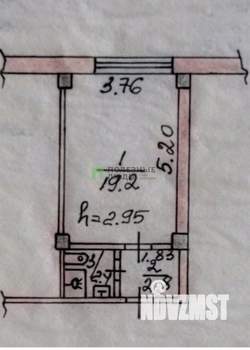 Студия квартира, вторичка, 24м2, -1/5 этаж