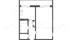 1-к квартира, вторичка, 34м2, 4/5 этаж