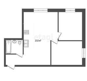 2-к квартира, вторичка, 61м2, 3/5 этаж